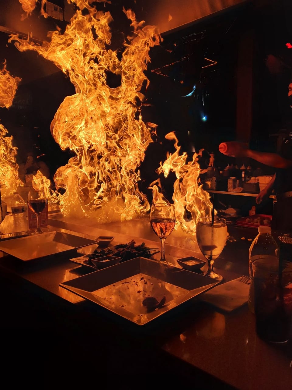 Flambé right at the table