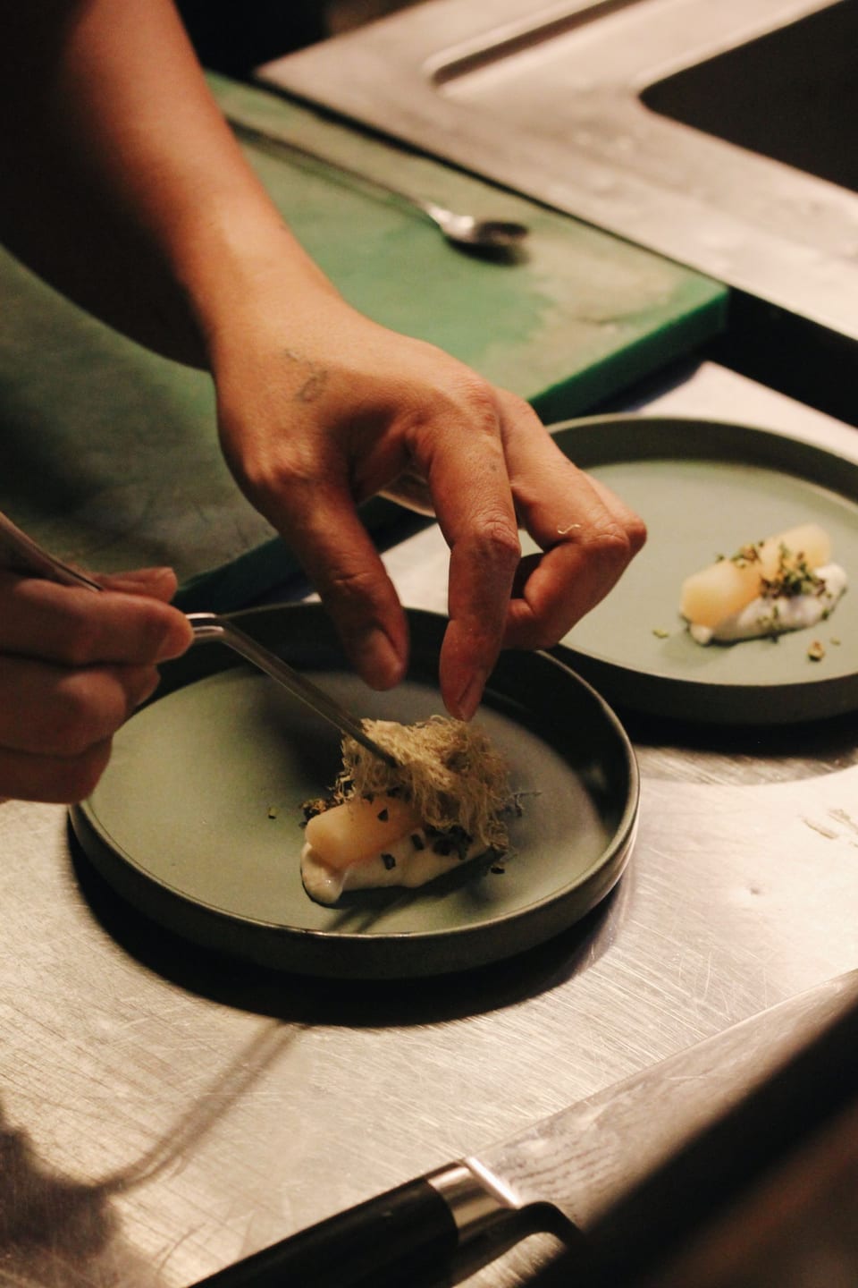 Scallop with icy citrus essence